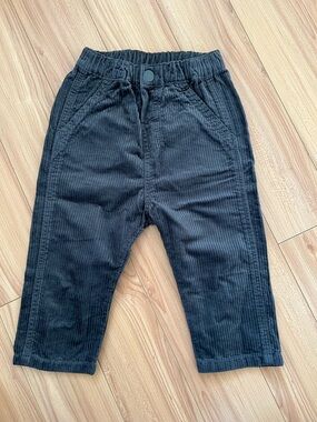B1G1🌟 H&M Black Corduroy Pull-On Pants for Kids